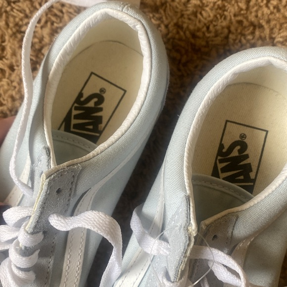 Womens 7.5 vans blue lace up vans - Picture 4 of 9